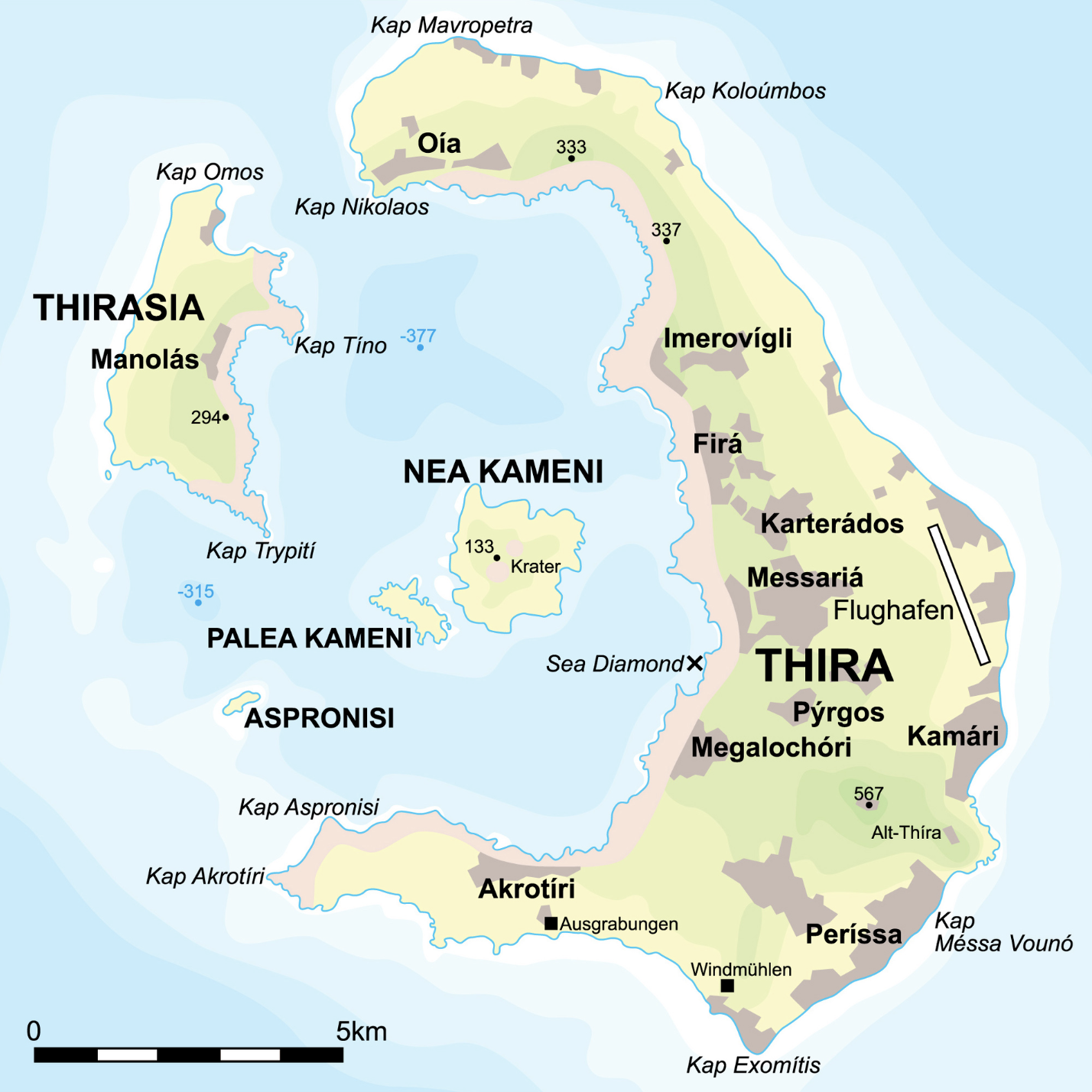 Mapa de Santorini - Wikipedia